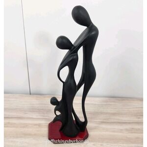 Abstract Style 14" Embracing Family Love Art‎ Sculpture Couple With Child